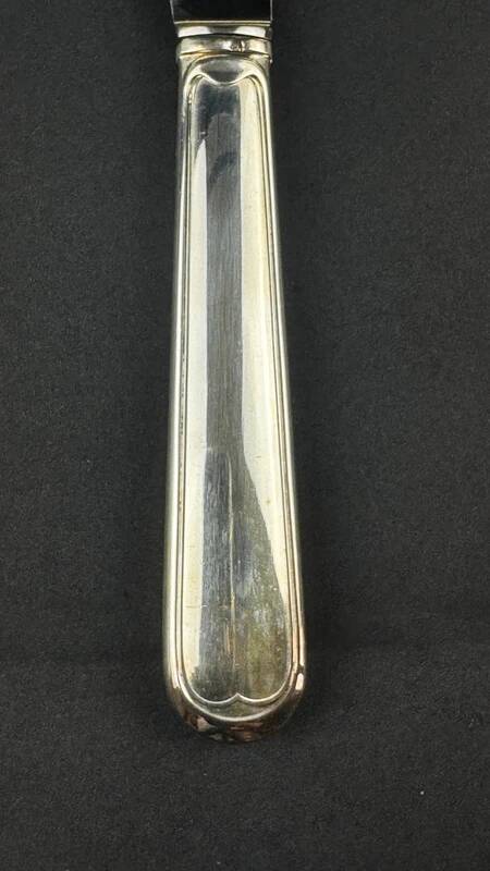 Set of 24 silver-plated knives SFAM, filet model.