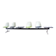 EAMES 4-seater bench, Vitra edition, 1970