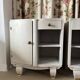 2 restored antique bedside tables