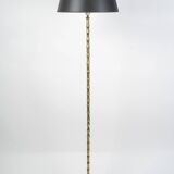 Brass floor lamp imitating bamboo, 1950s