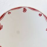 Large Art Deco porcelain soup plate from Badonviller from the 1930s