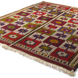 Anatolian handmade kilim rug 155 x 203 cm