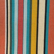 Transat chilienne ancienne toile rayée multicolore patine d'origine