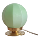 Green opaline table lamp