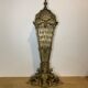 Firewall foldable fan "peacock" - brass bronze late nineteenth century