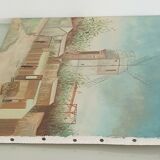 Acrylic canvas in pastel colors of Paris