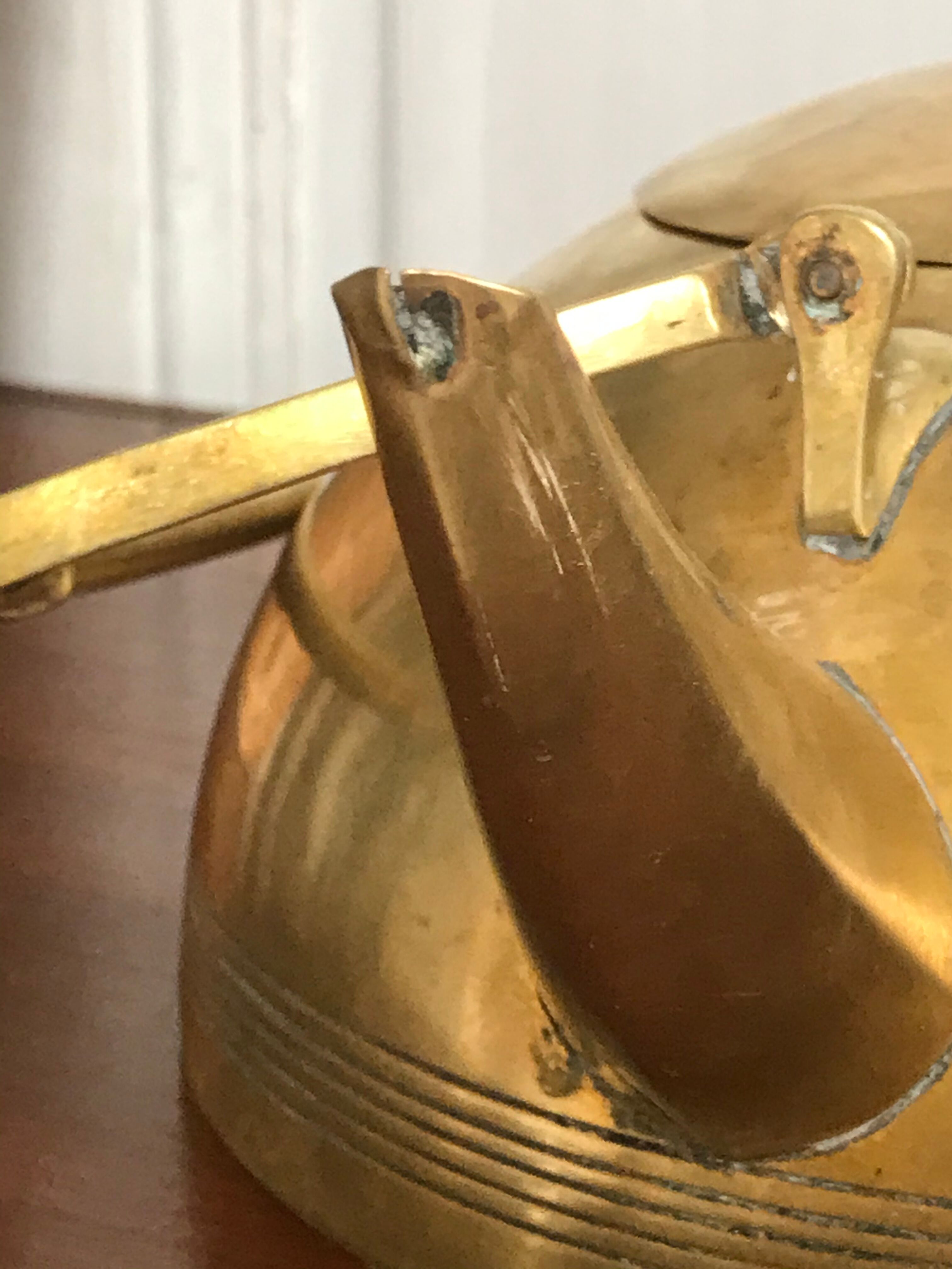 Art Deco brass kettle