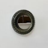 Vintage wall light, Murano glass and polished stainless steel, Italy, 1960.