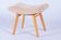 Mid-Century Stool in Upholstery and Beech, Slovakia, 1960s