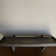 Hudson Farmhouse Folk Art Country Shelf Original Gray Patina