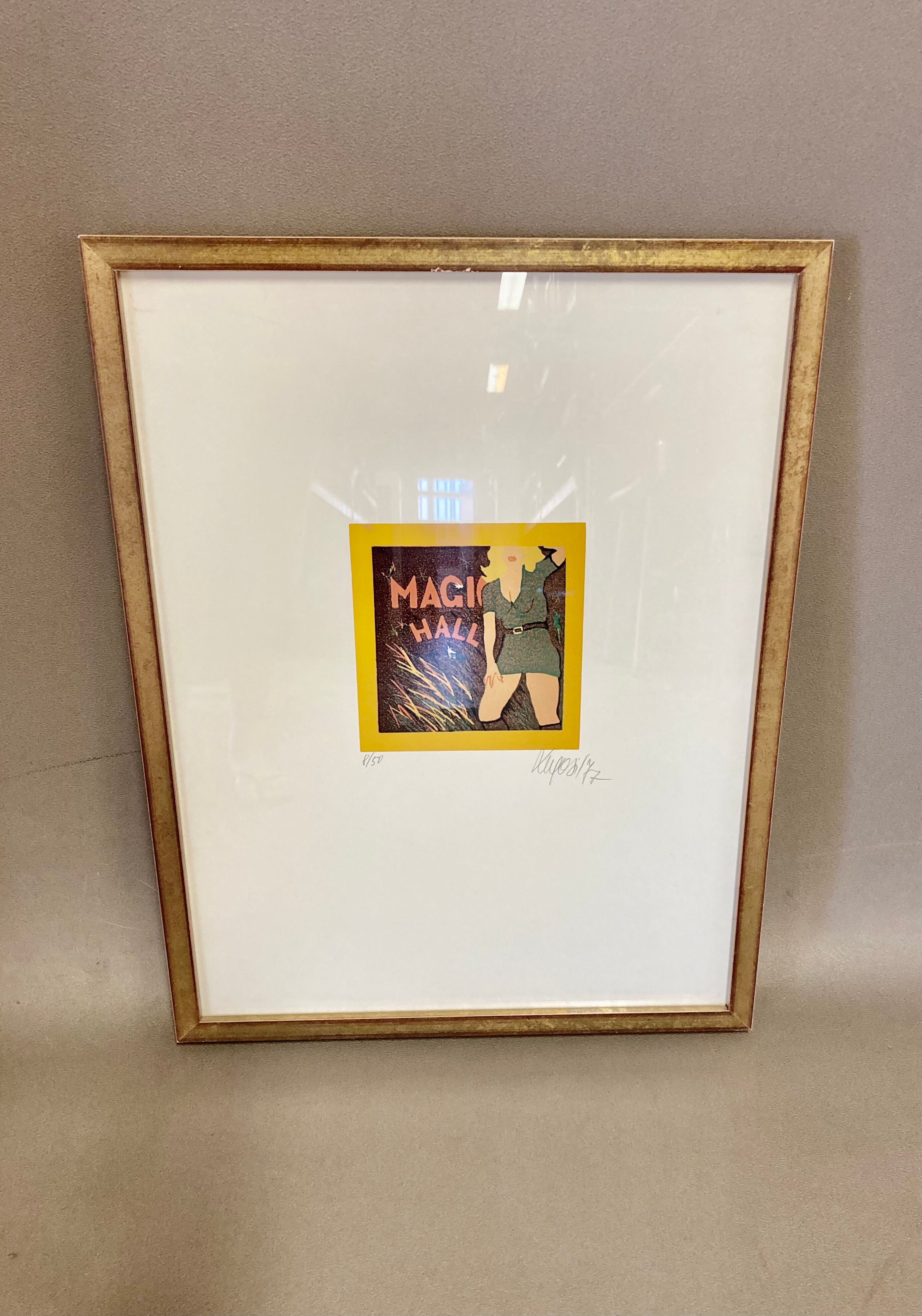 Original silkscreen printed signed 1977