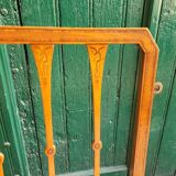 Series of 4 directory chairs in marquetry and cherry wood