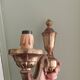 Pair of bronze wall lights