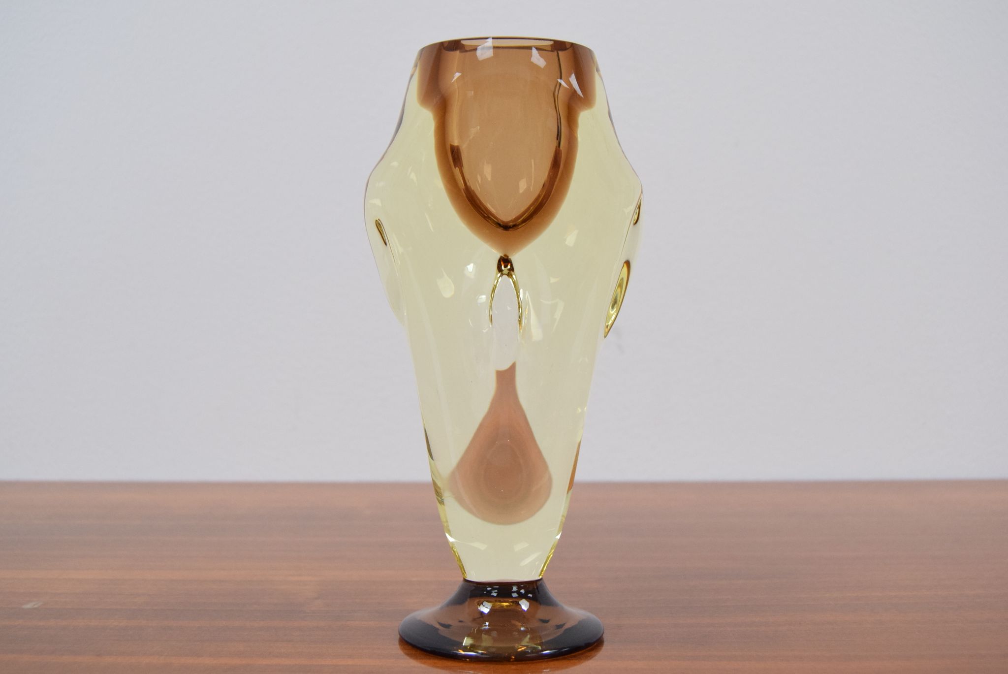 Mid-century Art Glass Vase,Chribska,1960's.