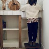 Wooden children's footboard