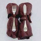 Christofle - 12 Silver-plated Fish Cutlery Sets, Ruban model