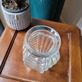 Hexagonal ribbed bulb vase