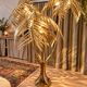 Large palm tree floor lamp in brass – Handmade – New