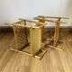 Pair of rattan bedside tables