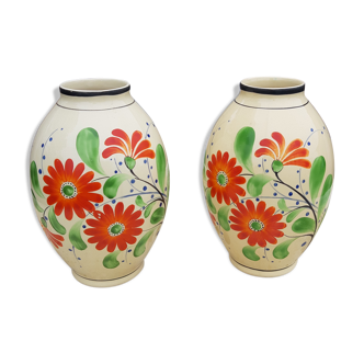 Pair of Vases Boch La Louvière