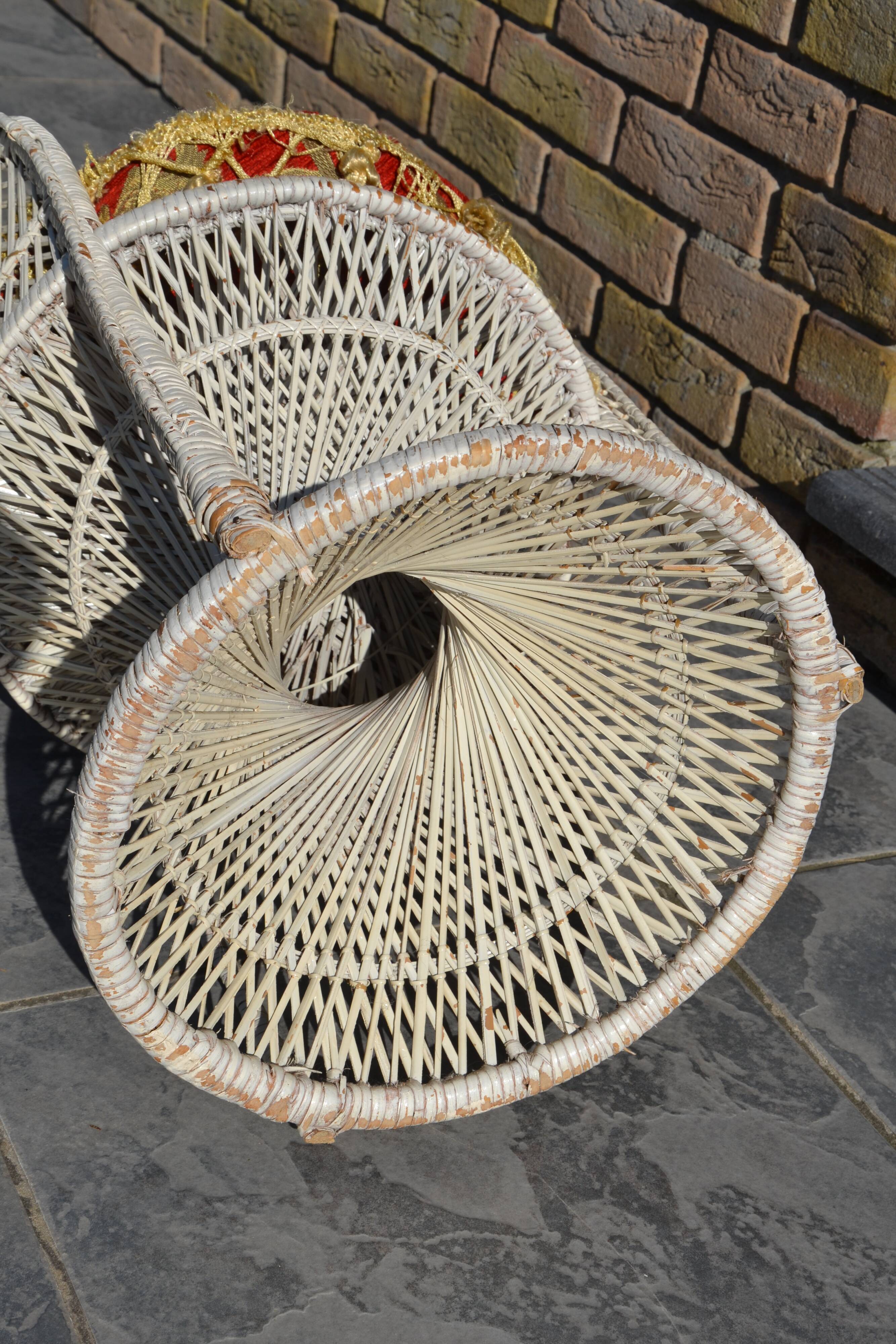 Chaise Emmanuelle en rotin enfant