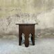 Vintage hexagonal side table in solid oak