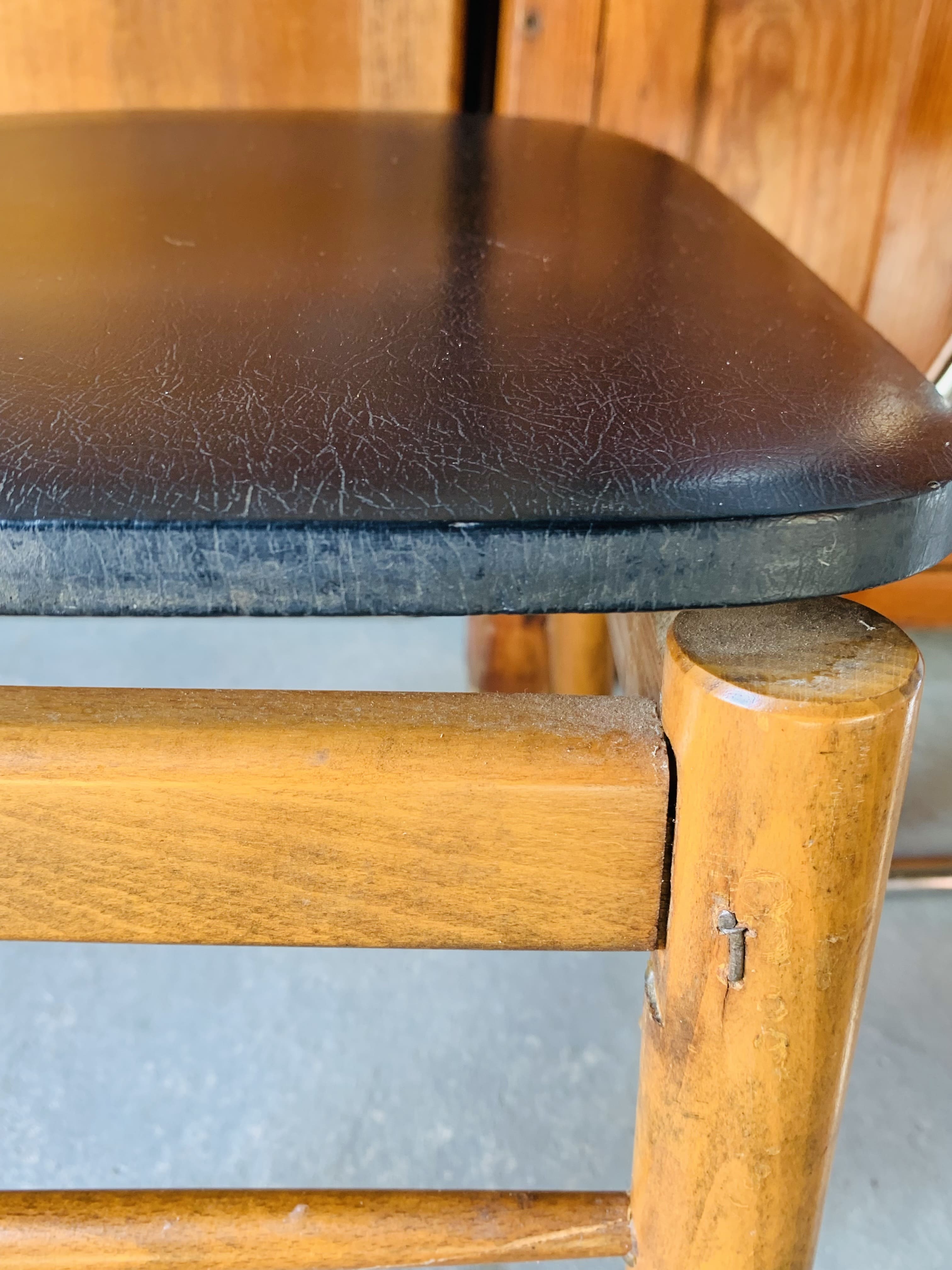 Set of 6 mismatched chairs