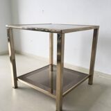 Gold-plated side table 23 carats 1960 s
