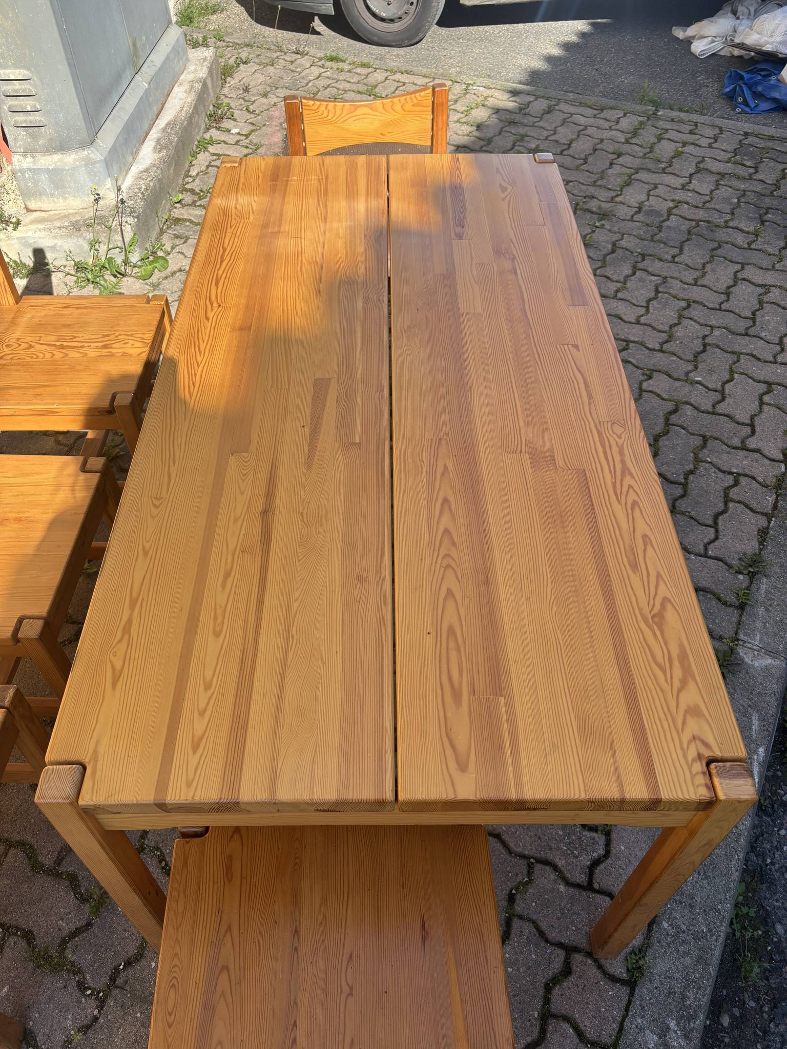 Hongisto table and 5 chairs – Ilmari Tapiovaara, 1970s