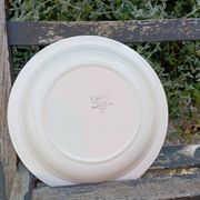 Round hollow dish or large plate, Janine model by Digoin, 1930/40