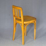 Curved wooden workshop chair Horgen Glarus (CH) 1950, not Thonet bistro.