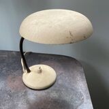 Beige metal saucer lamp, 1950s