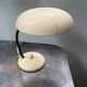 Lampe soucoupe en métal beige, années 50