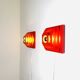 Multi-Layered Pyramid Wall Lamps In Red By Hustadt Leuchten, Germany 1970S