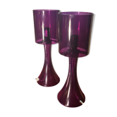 Pair of Vintage Incidence 70s Plexiglas Mood Lamps Height