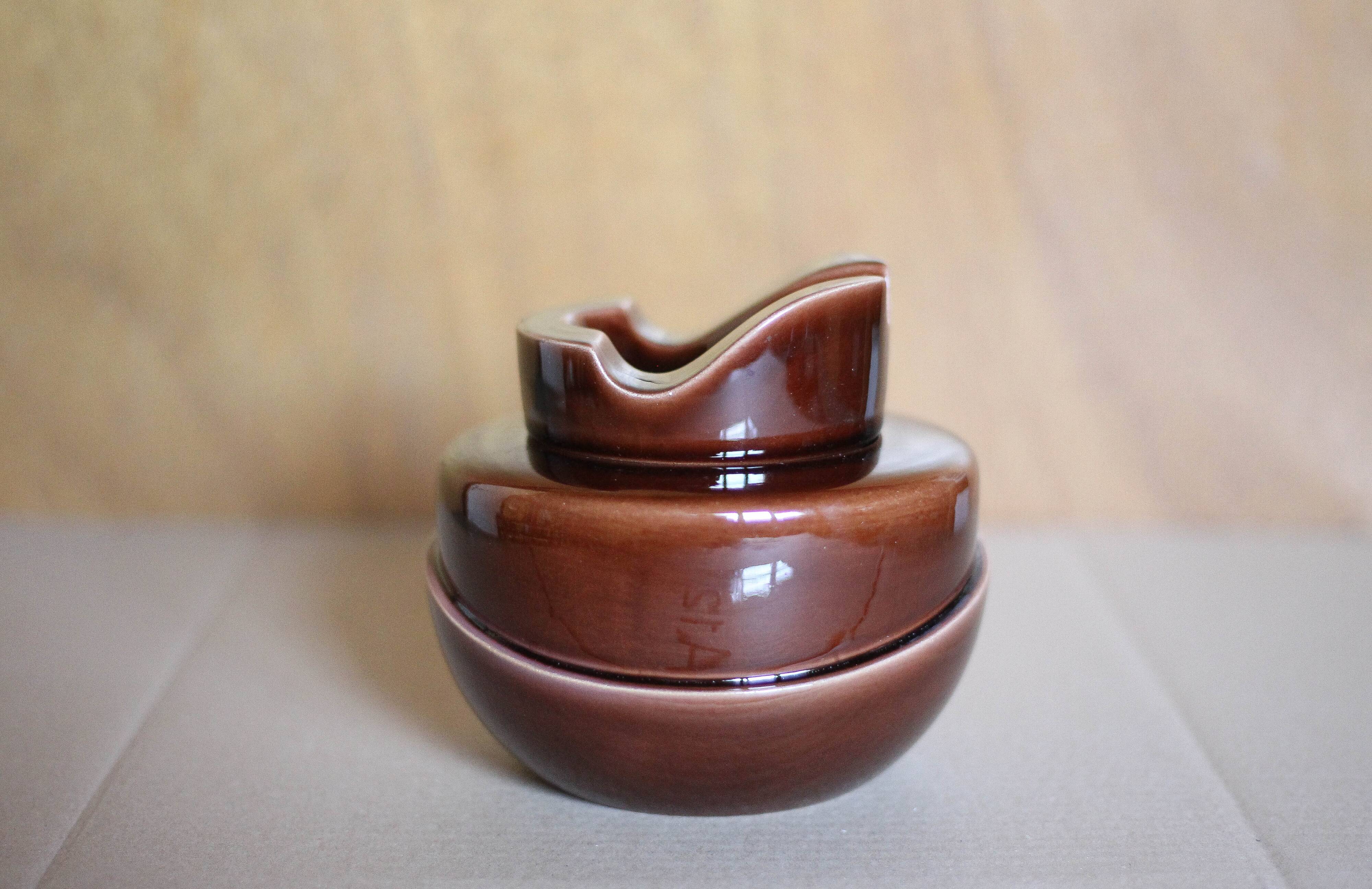 Ceramic tobacco pot, ceramic pipe holder, vintage ashtray