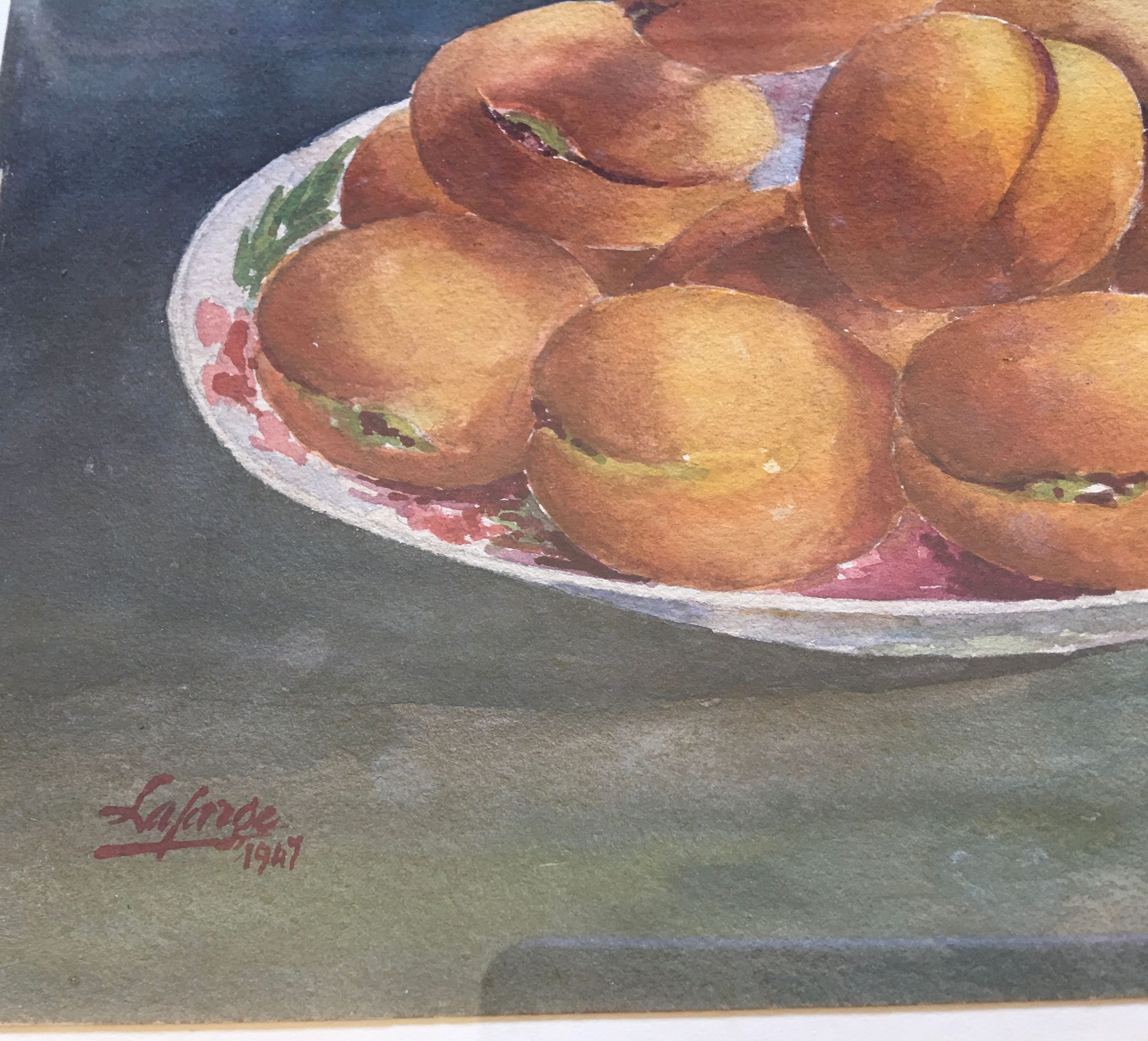 Still life with apricots