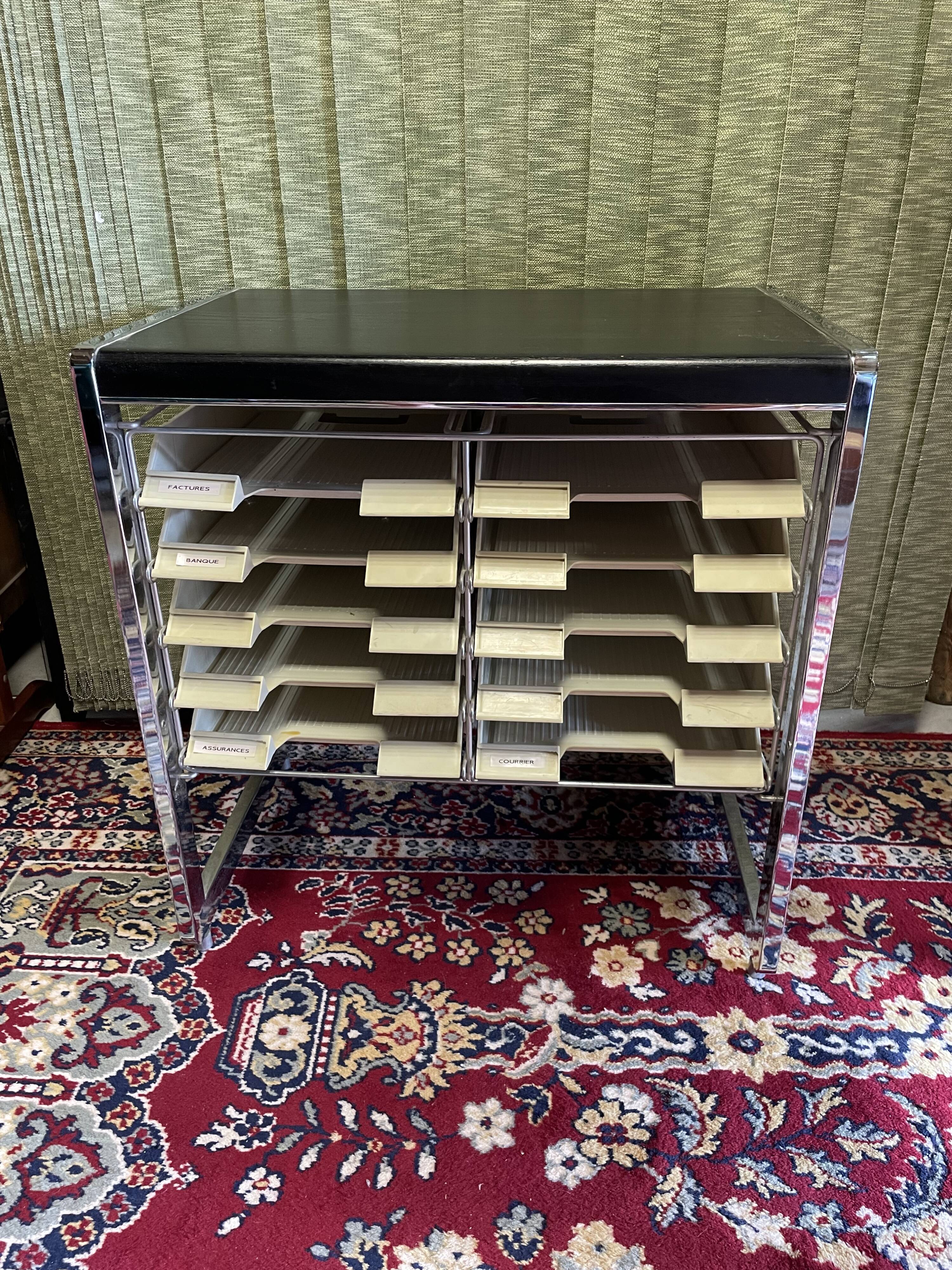 Trieur de bureau meuble métier design année 70/80