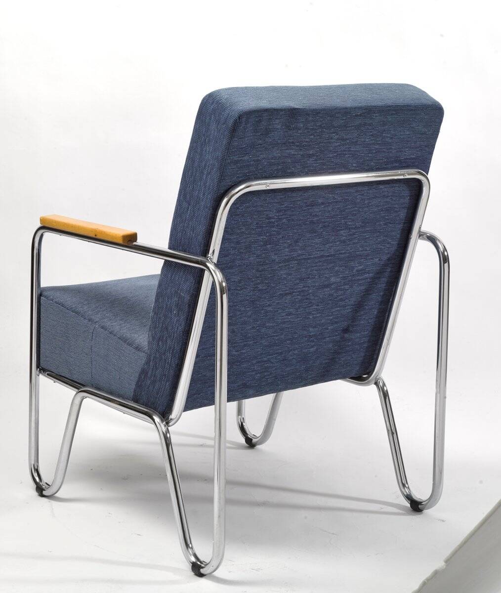 Vaclav Blue Armchair by Kovonax for Slezak