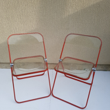 Pair of Plia chairs Giancarlo Piretti for Castelli