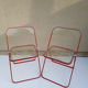 Pair of Plia chairs Giancarlo Piretti for Castelli