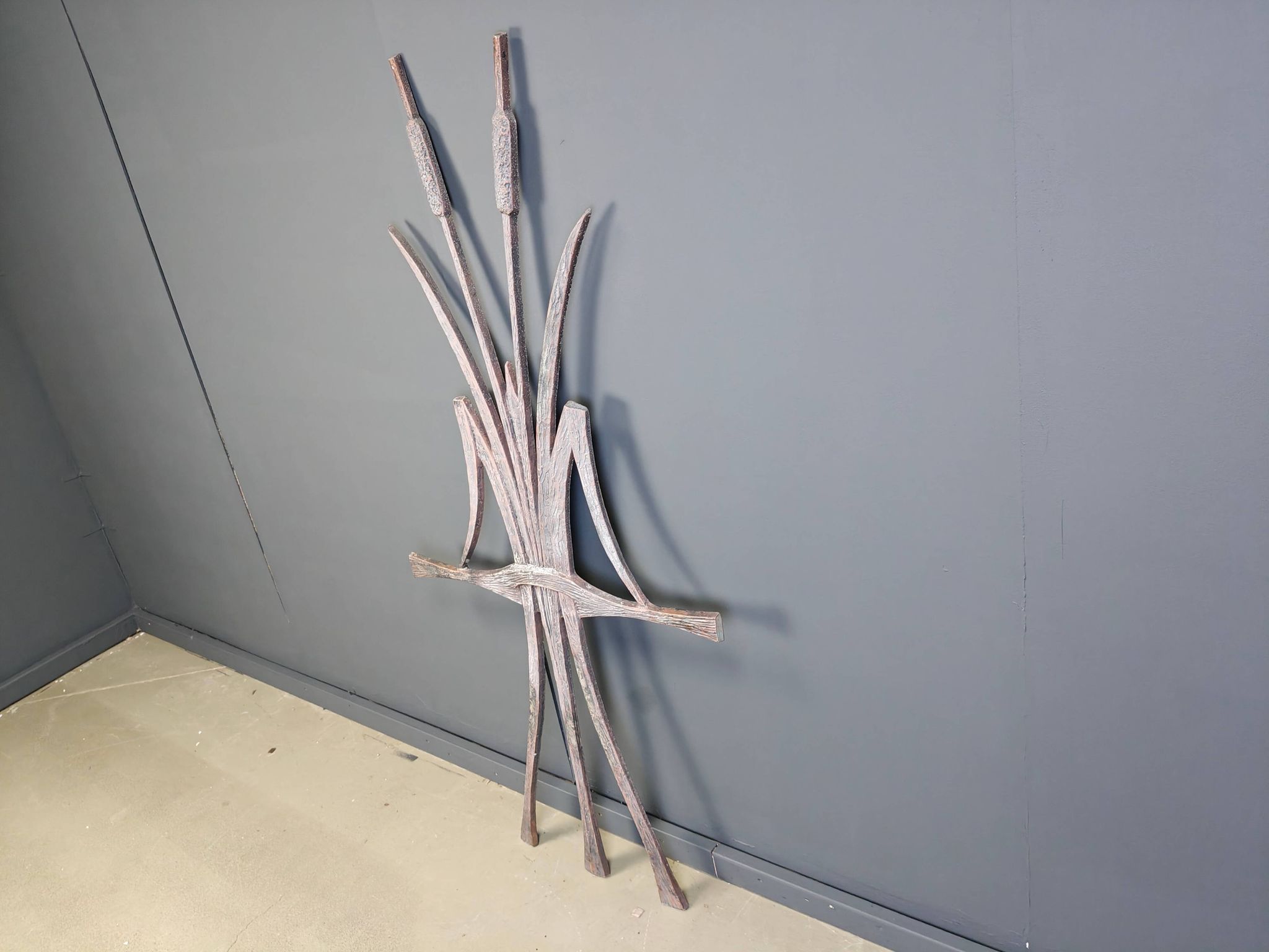 Large brutalist wall sculpture, 1970s - brutalism art
