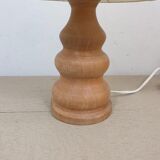 Vintage lamp in natural wood
