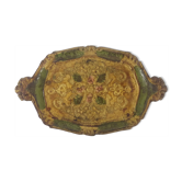 Hand-painted tray Florentine