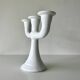 Chandelier with 3 branches in white ceramic Guldkroken Sweden – Vintage