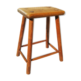 Wood-polished stool