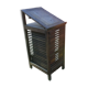 Wooden printer's cabinet with drawer lockers