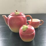 Pink apple tea set