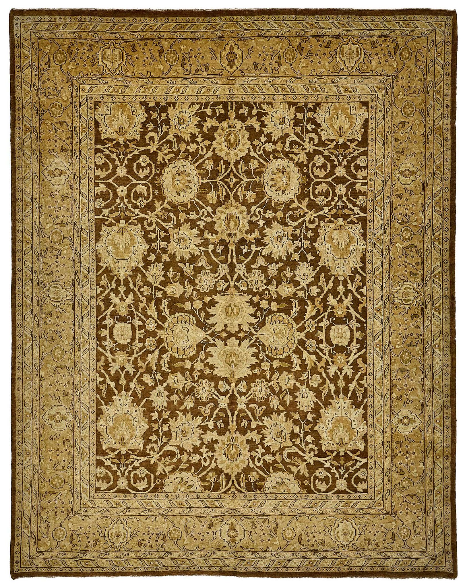 Turkish Handknotted Wool Oushak Rug 277 cm x 356 cm