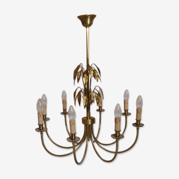 Luminary chandelier art solid brass deco